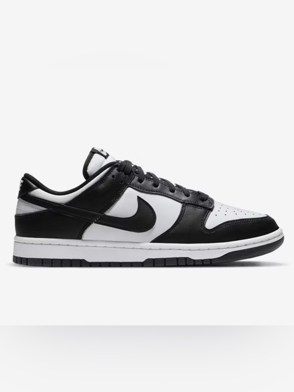 Nike Black and White Low-Top Swoosh Sneaker